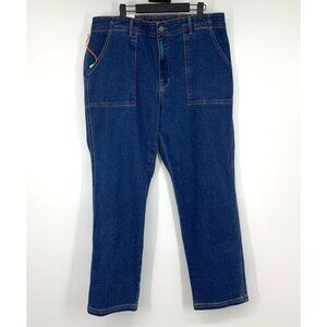 Knox Rose Jeans High Rise Straight Leg Elastic Waist Denim NWT